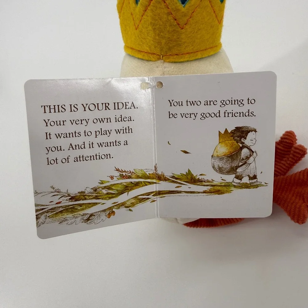 Compendium What Do You Do With an Idea Plush Storybook Character Crown 5272 NWT